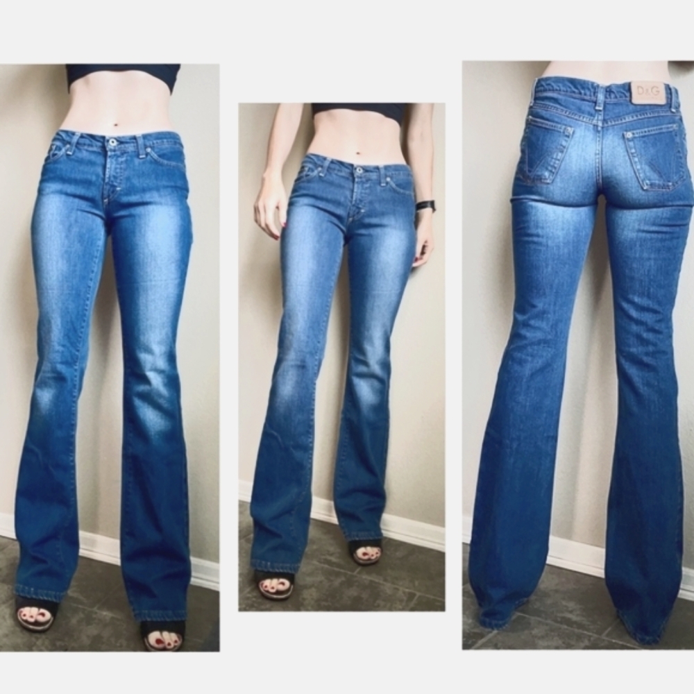 Dolce & Gabbana Medium Blue Flared Jeans